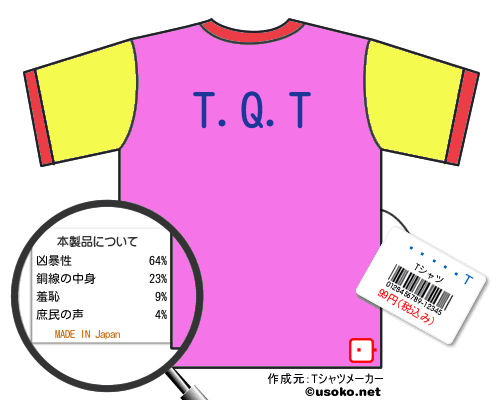 ��¼��ΤのＴシャツメーカー結果