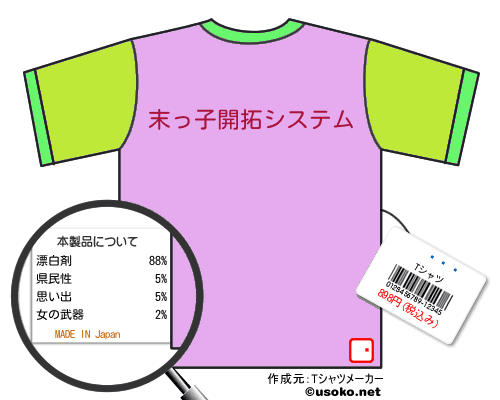 ͳ��のＴシャツメーカー結果