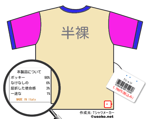 ����のＴシャツメーカー結果