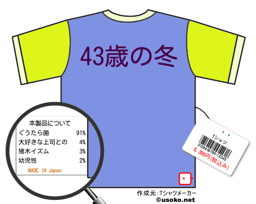 �Ӵ�のＴシャツメーカー結果