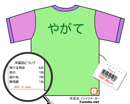 뼯のＴシャツメーカー結果