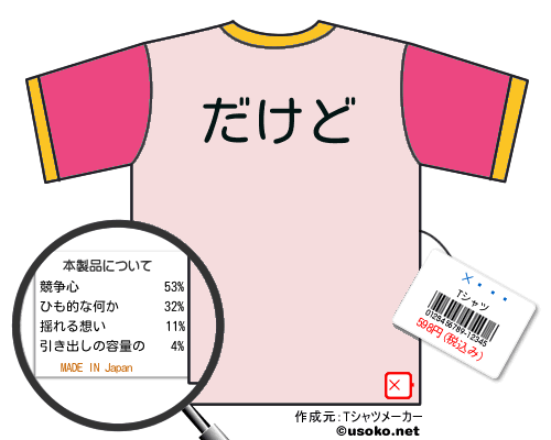 ����のＴシャツメーカー結果