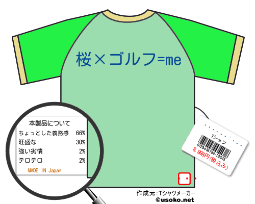 ����������のＴシャツメーカー結果