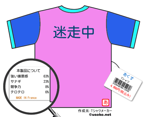 あくすのＴシャツメーカー結果
