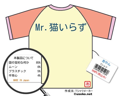 あやんのＴシャツメーカー結果