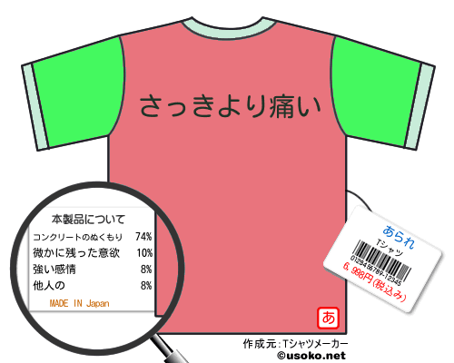 あられのＴシャツメーカー結果
