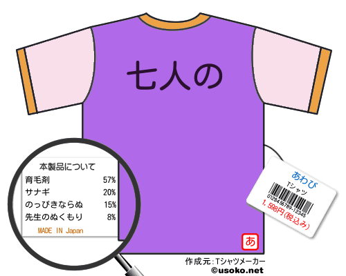 あわびのＴシャツメーカー結果