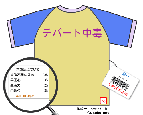 あーのＴシャツメーカー結果
