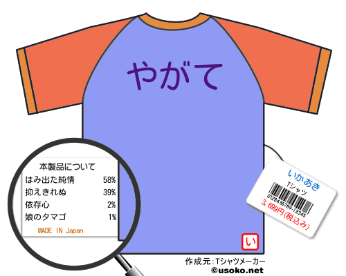 いかあきのＴシャツメーカー結果