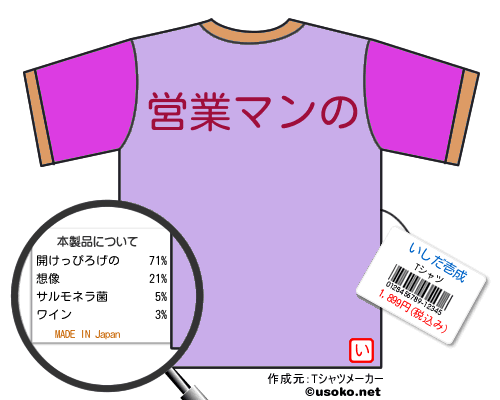 いしだ壱成のＴシャツメーカー結果