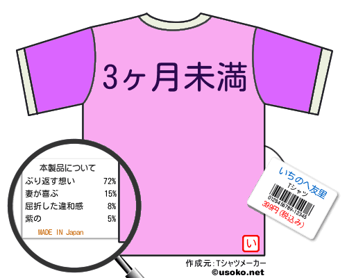いちのへ友里のＴシャツメーカー結果