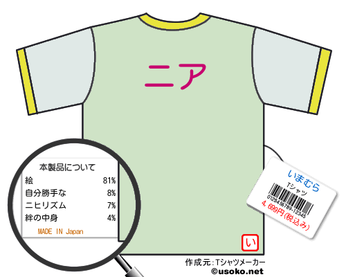 いまむらのＴシャツメーカー結果