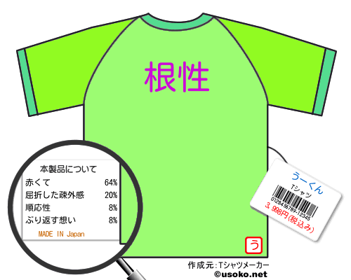 うーくんのＴシャツメーカー結果
