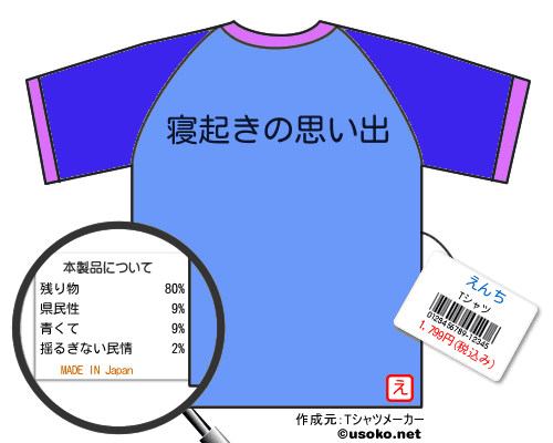 えんちのＴシャツメーカー結果