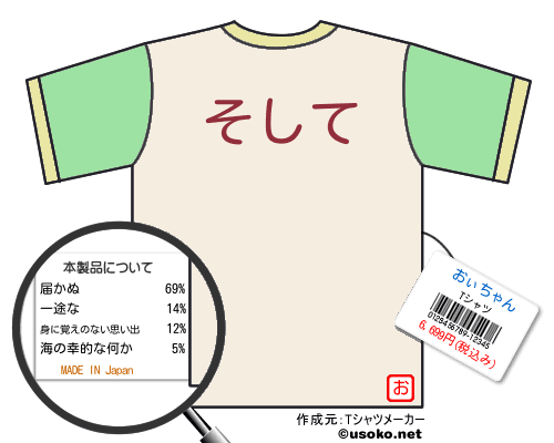 おぃちゃんのＴシャツメーカー結果