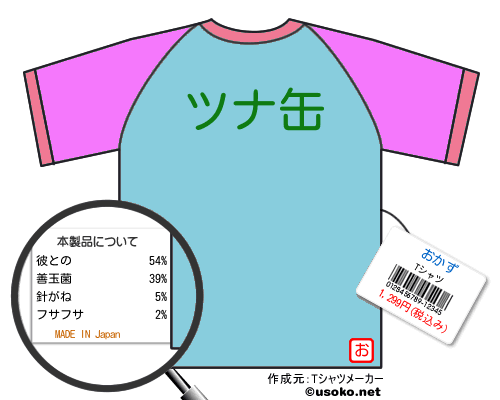 おかずのＴシャツメーカー結果