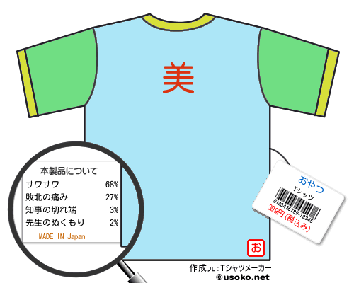 おやつのＴシャツメーカー結果