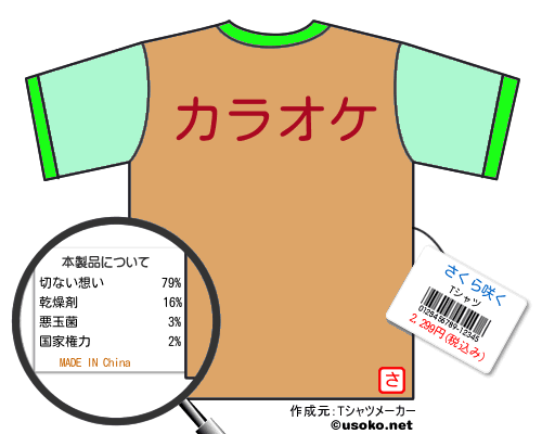 さくら咲くのＴシャツメーカー結果