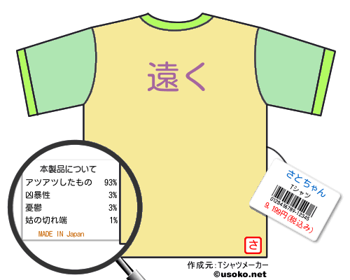 さとちゃんのＴシャツメーカー結果