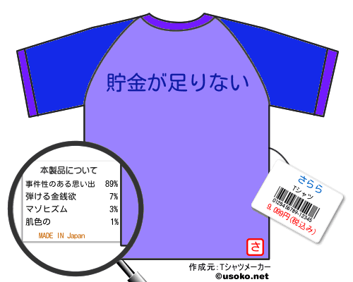 さららのＴシャツメーカー結果