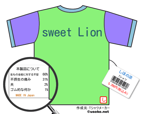 しほの涼のＴシャツメーカー結果