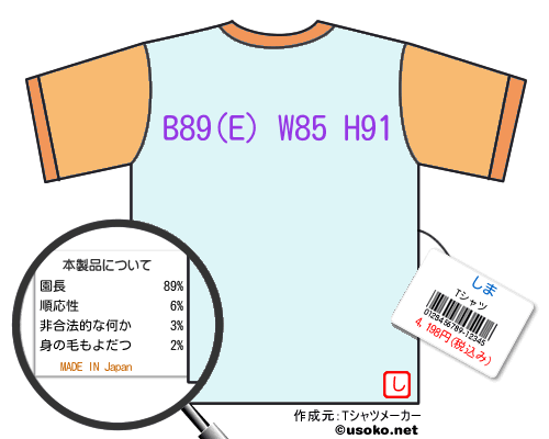 しまのＴシャツメーカー結果