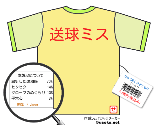 せめて哀しみとともにのＴシャツメーカー結果