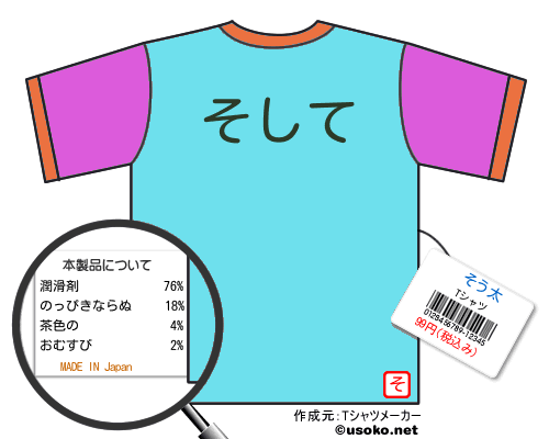 そう太のＴシャツメーカー結果