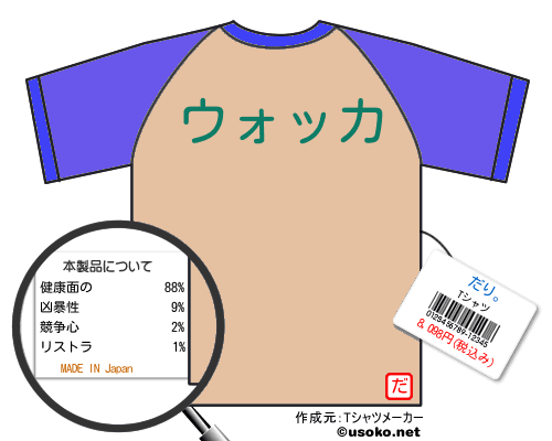 だり。のＴシャツメーカー結果