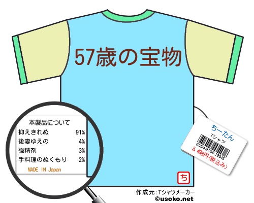 ちーたんのＴシャツメーカー結果