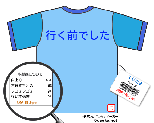 てりたまのＴシャツメーカー結果