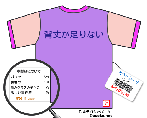 とうがねーぜのＴシャツメーカー結果