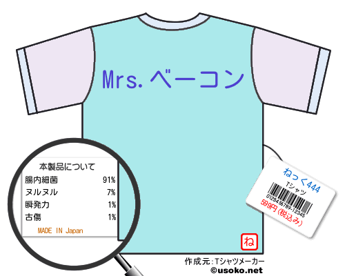 ねっく444のＴシャツメーカー結果