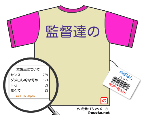 のぽぽんのＴシャツメーカー結果