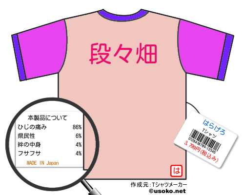 はらげろのＴシャツメーカー結果