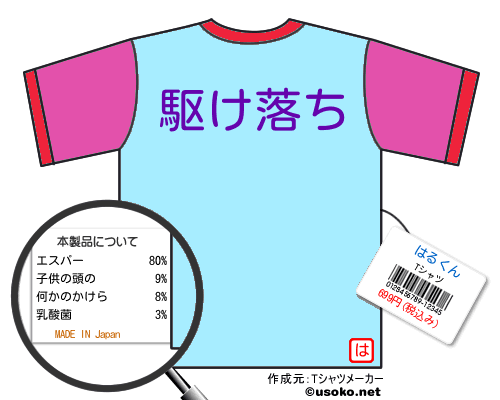 はるくんのＴシャツメーカー結果