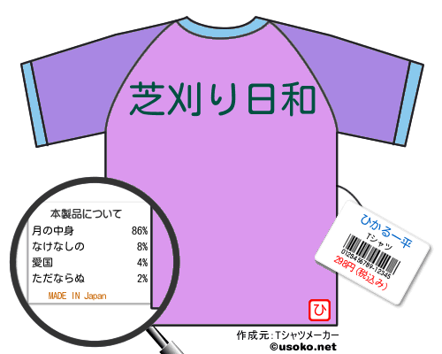 ひかる一平のＴシャツメーカー結果