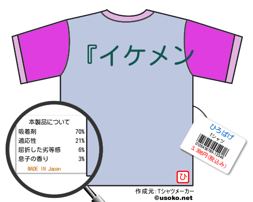 ひろぱげのＴシャツメーカー結果