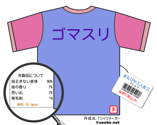 まなびや三人吉三のＴシャツメーカー結果