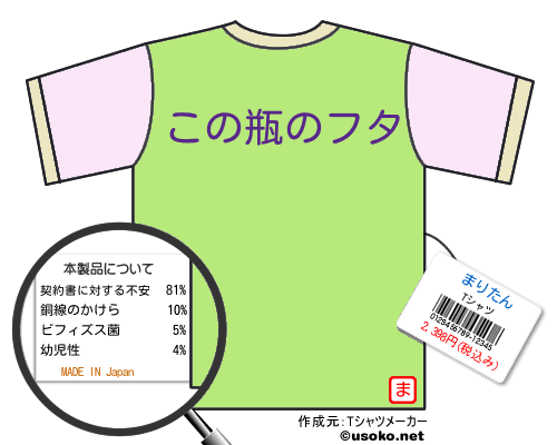 まりたんのＴシャツメーカー結果