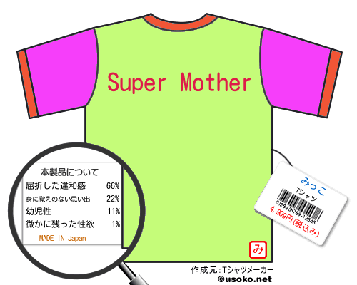 みっこのＴシャツメーカー結果