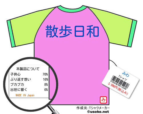 みわのＴシャツメーカー結果