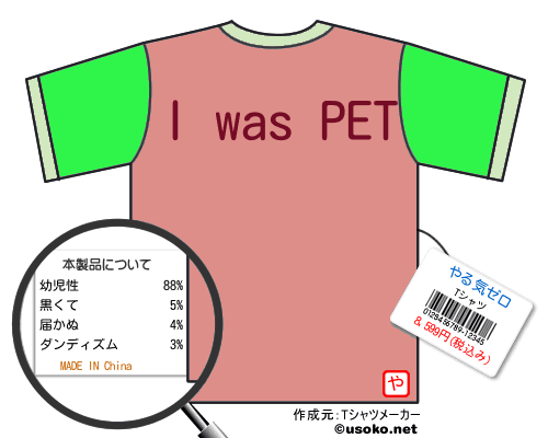 やる気ゼロのＴシャツメーカー結果