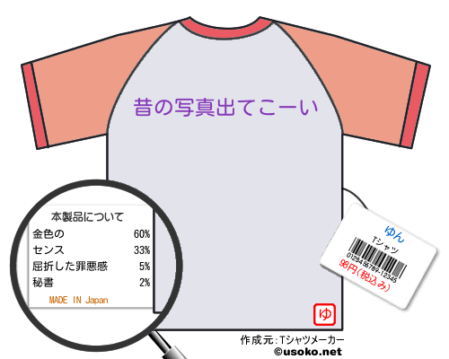ゆんのＴシャツメーカー結果