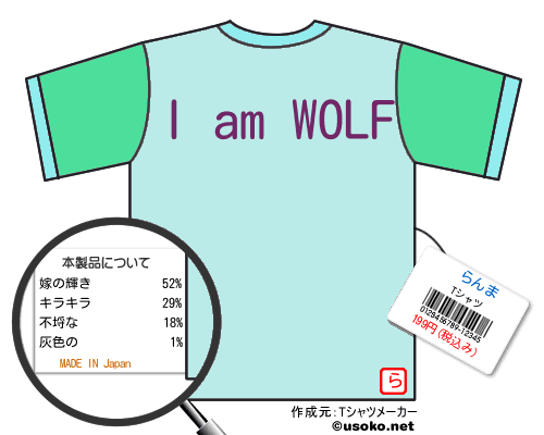 らんまのＴシャツメーカー結果