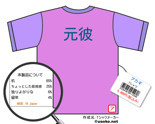 アカギのＴシャツメーカー結果