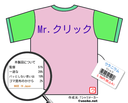 ウラニウムのＴシャツメーカー結果