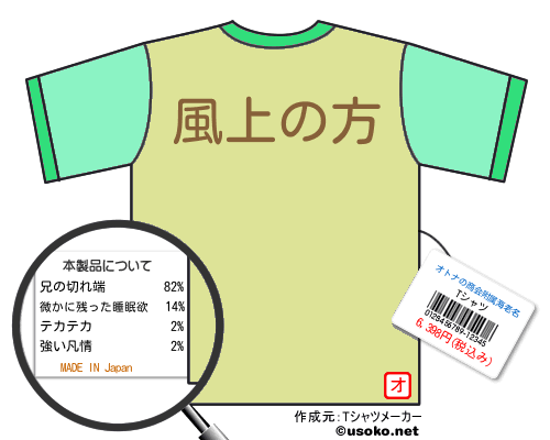 オトナの商会附属海老名のＴシャツメーカー結果