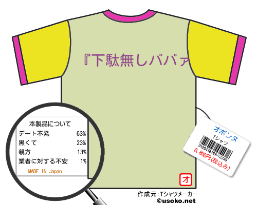 オボンヌのＴシャツメーカー結果