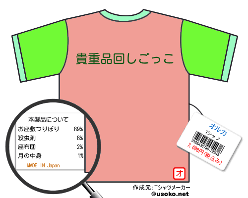 オルカのＴシャツメーカー結果